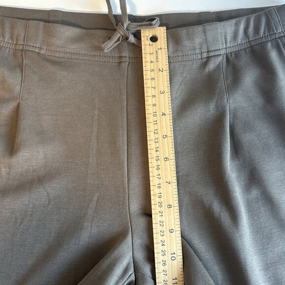 J Jill Pants Women's Size M Brown Flat Front Straight Leg Pull On Lounge Comfort - Picture 6 of 11